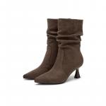 Женские ботильоны 6,5 см Daphne, хаки unlined - фото 8