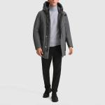 Пуховое пальто с капюшоном «Арктика» Woolrich, серый - фото 4