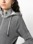 Меланжевая куртка с капюшоном Peserico, серый - фото 5