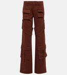 Брюки-карго из хлопчатобумажной ткани Blumarine, Sequoia - фото