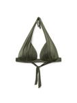 Треугольный бикини-топ CALZEDONIA, Dark green - фото