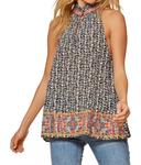 Летняя майка Lovin' в черном цвете Multi ANDREE BY UNIT - фото