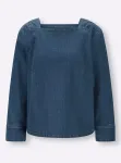 Джинсовая блузка Heine, синий - фото 4