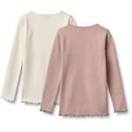 WHEAT Лонгслив в цвете крем и розовый - фото 2