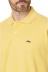 Lacoste мужская оригинальная поло из пике, Cornsilk - фото 3