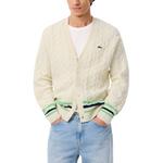 LACOSTE Свитер мужской White/Green/Marine Blue/9II - фото 3