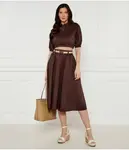 Рубашка Cropped fit Twin-Set, коричневый - фото 2