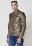 Куртка Koroshi Faux leather jacket, Marron/Brown/Brown - фото 7