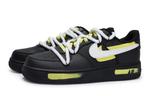 Кроссовки Nike Air Force 1 Low-Top Skateboard Unisex черно-белые с желтым - фото 4