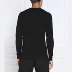 Превосходный шерстяной свитер приталенного кроя Calvin Klein, черный - фото 3