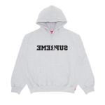 Толстовка Supreme Reverse Hooded Sweatshirt, Heather Grey - фото