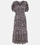 Платье миди с принтом lyuda Velvet, мультиколор - фото