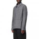 Длинная рубашка с пуговицами JIL SANDER, серая - фото 5