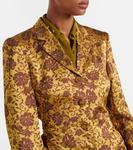 Пальто жаккардовое Rilly Dries Van Noten, Ocra - фото 4