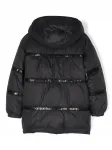 Двусторонний пуховик с логотипом Dkny Kids, черный - фото 2