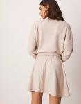 Мини-юбка с начесом кремового цвета Asos Design - фото 4