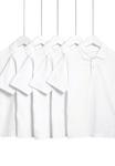 Поло 5 PACK UNISEX Marks & Spencer, белый - фото 3