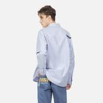 Футболка мужская темно-синяя в полоску EVISU - фото 5