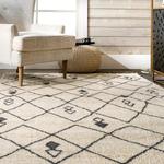 Ковер nuLOOM, 153 x 244 см, Dani Moroccan Trellis, Beige - фото 3