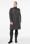 Платье Zizzi Jumper dress, Dark Grey Melange/Mottled Dark Grey - фото 2