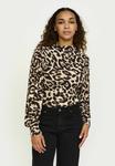 Топ Soft Rebels Long sleeved top, Leopard Print/Brown - фото