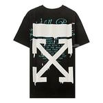 Футболка ss20 dripping arrows loose short-sleeved Off-White, черный - фото