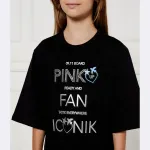 Футболка свободного кроя Pinko Up, черный - фото 4