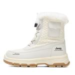 Зимние ботинки Jeep комбинированные с карманом, белый - фото