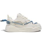 Кроссовки для скейтбординга Unisex Low Top Синий WARRIOR, Бежево-синий - фото 2