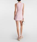 Мини-платье с тиснением Versace, Dusty Rose - фото 3