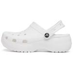 Crocs Классические женские белые сабо на платформе - фото