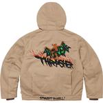 Thrasher Hooded Work Jacket Brown Supreme, Бежевый/Бежевый - фото 5