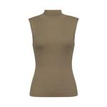 Шерстяной свитер Deep Breath с бесшовным воротником-трубой, хаки - фото 5