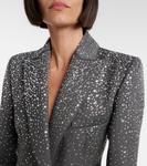 Пиджак с кристаллами Alex Perry, Slate Grey - фото 4