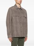 Замшевая рубашка Salvatore Santoro, серый - фото 3