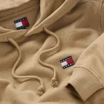 Худи Tommy Jeans Badge Regular Fit, бежевый - фото 3
