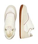 Кроссовки мужские Ea7 комбинированные с перфорацией, бело-бежевый - фото 3