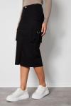 Юбка-Миди с карманами Threadbare, черный - фото
