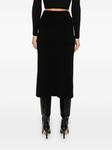 P.A.R.O.S.H. драпированная юбка миди, черный - фото 4