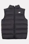 Стеганый жилет для девочек Bond New Balance, черный - фото