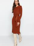 Вязаное платье Trendyol, Rusty red - фото 2