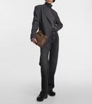 Блейзер оверсайз из смесовой шерсти Brunello Cucinelli, серый - фото 2