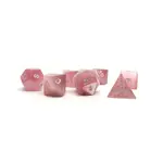 Розовый кошачий глаз с серебром (7), Dice - 7 Piece Poly Sets - Assorted (Easy Roller Dice) - фото