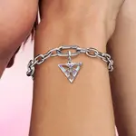 Pandora 925 Sterling Silver, Artificial Crystal, Enamel Jewelry Accessories Women's - фото 5