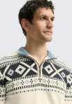 Джемпер Tom Tailor, Offwhite Fair Isle Design - фото 4