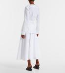 Хлопковая рубашка Jacquemus, белый - фото 3