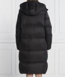 Пуховик женский Calvin Klein Jeans длинный с капюшоном, черный - фото 4