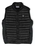 Дутый жилет с логотипом Compass Stone Island Junior, черный - фото