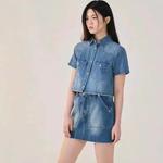 COVERNAT Рубашка SS24 женская синяя - фото 4