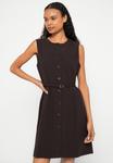 Платье Samsøe Samsøe RUMA SHORT DRESS, Black Coffee/Dark Brown - фото 4